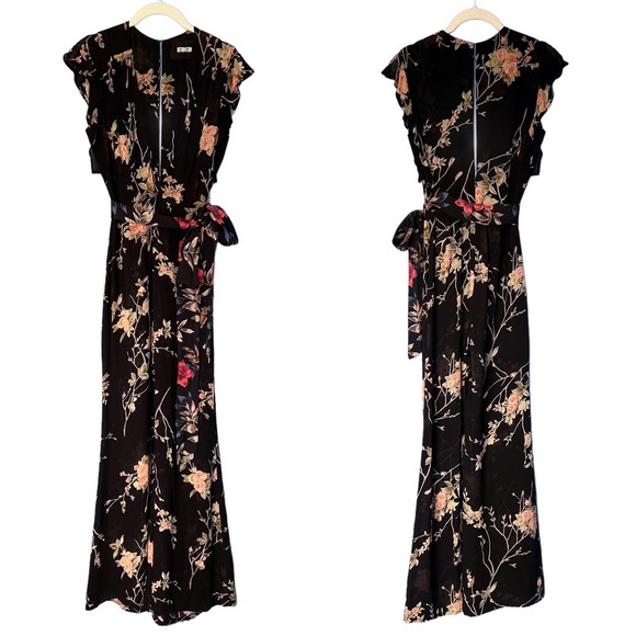 Reformation Lemongrass Jumpsuit Arielle Floral Print Size Small - Picture 4 of 9